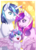 Size: 1230x1690 | Tagged: safe, artist:silentwolf-oficial, princess cadance, princess flurry heart, shining armor, alicorn, pony, unicorn, g4, cute, cutedance, ear fluff, family, female, filly, flurrybetes, male, mare, open mouth, shining adorable, ship:shiningcadance, shipping, smiling, spread wings, stallion, straight, wings
