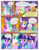 Size: 612x792 | Tagged: safe, artist:newbiespud, edit, edited screencap, screencap, applejack, fluttershy, north star, pinkie pie, princess celestia, rainbow dash, rarity, twilight sparkle, alicorn, earth pony, pegasus, pony, unicorn, comic:friendship is dragons, g4, angry, background pony, beckoning, big crown thingy, clothes, comic, confused, dialogue, dress, ethereal mane, female, gala dress, hat, hoof shoes, implied prince blueblood, jewelry, laurel wreath, looking up, mane six, mare, messy mane, mouth hold, open mouth, regalia, running, scared, screencap comic, surprised, tiara, unicorn twilight, worried