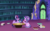 Size: 3502x2170 | Tagged: safe, artist:pollynia, starlight glimmer, twilight sparkle, alicorn, pony, unicorn, g4, book, bookshelf, cheek fluff, duo, ear fluff, eye clipping through hair, high res, library, magic, twilight sparkle (alicorn), twilight's castle