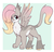 Size: 733x711 | Tagged: safe, artist:lulubell, oc, oc only, oc:fable, hybrid, interspecies offspring, offspring, parent:discord, parent:fluttershy, parents:discoshy, solo