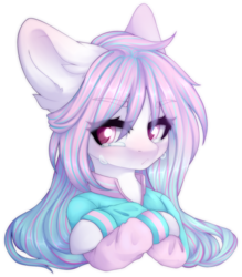 Size: 1015x1159 | Tagged: safe, artist:dustyonyx, oc, oc only, oc:riku, earth pony, semi-anthro, arm hooves, clothes, female, mare, simple background, solo, teary eyes, transparent background
