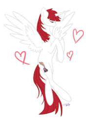 Size: 1610x2000 | Tagged: safe, artist:koolcatloveanimals, oc, oc only, oc:fausticorn, alicorn, pony, alicorn oc, cute, eyes closed, faustabetes, female, heart, mare, simple background, solo, spread wings, transparent background, wings