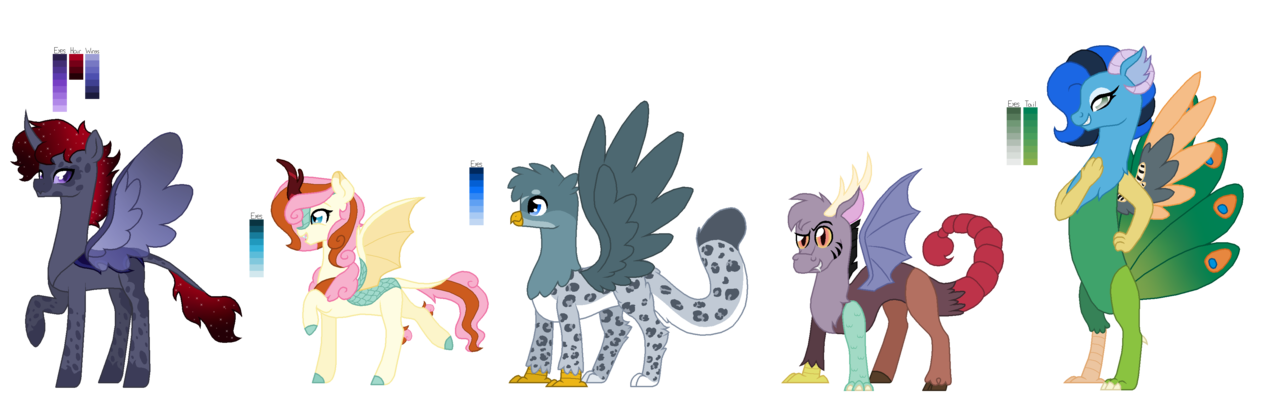 3006192 - safe, artist:kendallnguyen36, alicorn, bug pony, changeling,  earth pony, insect, original species, pegasus, pony, shark, shark pony,  unicorn, a, alphabet, alphabet lore, ambiguous gender, c, collar,  crossover, d, e, f, female