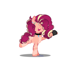 Size: 1596x1396 | Tagged: safe, artist:sunrisesparksyt, oc, oc only, oc:cherry cake, earth pony, pony, base used, female, mare, offspring, parent:cheese sandwich, parent:pinkie pie, parents:cheesepie, simple background, solo, transparent background