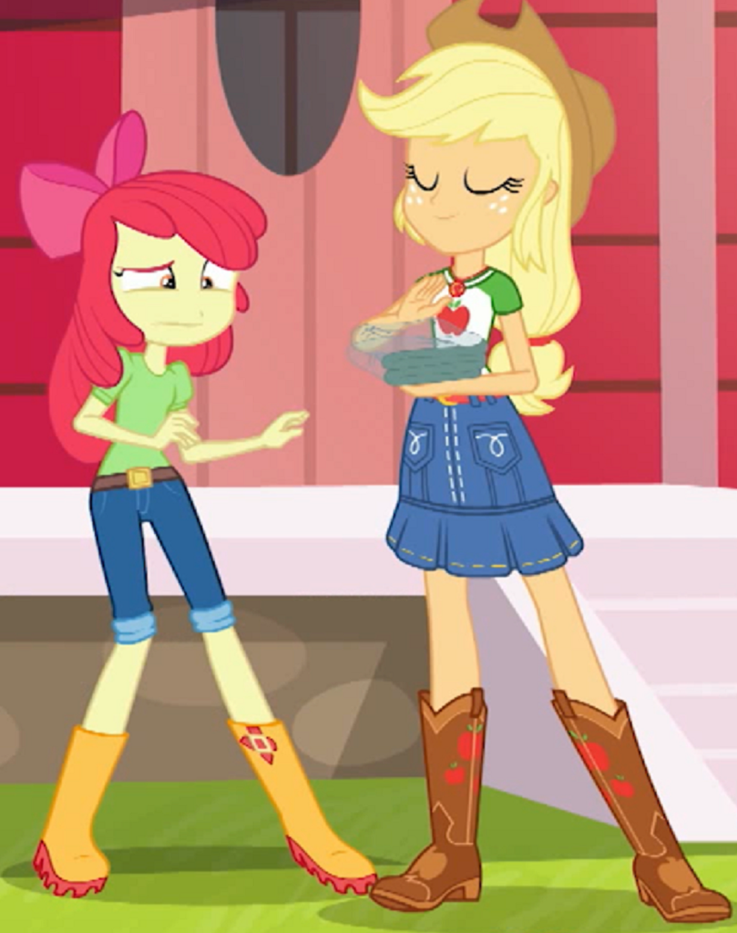 Safe Screencap Apple Bloom Applejack Equestria Girls Equestria Girls Series