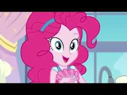 Size: 480x360 | Tagged: safe, screencap, pinkie pie, equestria girls, equestria girls series, g4, the craft of cookies, spoiler:eqg series (season 2), black bars, female, letterboxing, needs more jpeg, photo, solo