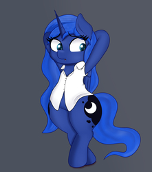 Size: 3000x3400 | Tagged: safe, artist:blitzyflair, princess luna, alicorn, pony, g4, bipedal, clothes, female, high res, mare, s1 luna, simple background, wide hips