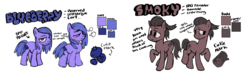 Size: 3035x912 | Tagged: safe, artist:bugbites, oc, oc only, oc:blueberry, earth pony, pony, reference sheet