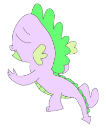 Size: 750x904 | Tagged: safe, alternate version, artist:undeadponysoldier, spike, dragon, g4, male, out of context, simple background, solo, transparent background, vector, wat