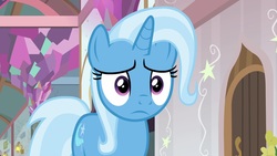 Size: 1920x1080 | Tagged: safe, screencap, trixie, pony, unicorn, a horse shoe-in, g4, female, mare, solo