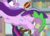 Size: 1008x720 | Tagged: safe, edit, edited screencap, screencap, spike, starlight glimmer, twilight sparkle, alicorn, dragon, pony, a horse shoe-in, g4, american football, butt, cropped, eyes on the prize, female, flank, glimmer glutes, looking at butt, male, plot, ship:sparlight, shipping, spike the butt lover, sports, straight, text, twilight sparkle (alicorn), winged spike, wings