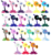 Size: 5200x5632 | Tagged: source needed, safe, apple bloom, applejack, bon bon, derpy hooves, discord, fluttershy, lyra heartstrings, nightmare moon, pinkie pie, princess cadance, princess celestia, princess luna, queen chrysalis, rainbow dash, rarity, scootaloo, shining armor, starlight glimmer, sweetie belle, sweetie drops, trixie, twilight sparkle, g4, female, male, mare, peashooter, plants vs zombies, stallion