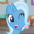 Size: 800x800 | Tagged: safe, screencap, trixie, pony, unicorn, a horse shoe-in, g4, cropped, female, great moments in animation, mare, one eye closed, solo, stroke, wink