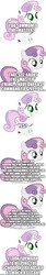 Size: 500x3011 | Tagged: safe, edit, edited screencap, editor:lord you know who, screencap, sweetie belle, pony, robot, comic:the epilogue, g4, the last problem, comic, fanfic art, implied rarity, implied twilight sparkle, school of friendship, screencap comic, sweetie bot