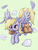 Size: 1200x1600 | Tagged: safe, artist:noupie, derpy hooves, pegasus, pony, g4, cute, derpabetes, digital art, feather, female, flying, letter, mare, saddle bag, simple background, solo