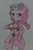 Size: 1953x2996 | Tagged: safe, artist:public mistake, pinkie pie, earth pony, pony, g4, alternate hairstyle, bipedal, braid, crossover, donut, female, food, giorno giovanna, jojo pose, jojo's bizarre adventure, mare, simple background, traditional art, vento aureo, white background