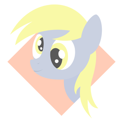 Size: 4000x4000 | Tagged: safe, artist:nodepoint, derpibooru exclusive, derpy hooves, pegasus, pony, g4, absurd resolution, female, lineless, mare, simple background, solo, vector, white background, wide eyes