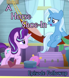 Size: 637x719 | Tagged: safe, edit, edited screencap, screencap, starlight glimmer, trixie, a horse shoe-in, g4, cropped, duo, episode followup, text