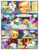 Size: 612x792 | Tagged: safe, artist:christhes, applejack, fluttershy, pinkie pie, prince blueblood, rainbow dash, rarity, twilight sparkle, earth pony, pegasus, pony, unicorn, comic:friendship is dragons, g4, alicorn amulet, alternate eye color, angry, braid, braided tail, bucking, clothes, collaboration, comic, derp, dialogue, dress, evil smile, eyes closed, female, fight, flying, gala dress, glare, glowing eyes, grin, hat, hoof shoes, invisible, laser, laurel wreath, looking back, magma beast, male, mane six, mare, pointing, possessed, raised hoof, shocked, show accurate, smiling, stallion, unicorn twilight, unshorn fetlocks, worried