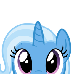 Size: 2400x2400 | Tagged: safe, artist:cheezedoodle96, part of a set, trixie, pony, unicorn, g4, .svg available, close-up, cute, diatrixes, female, high res, looking at you, mare, peekaboo, peeking, shy, simple background, solo, svg, transparent background, vector, wide eyes