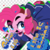 Size: 503x507 | Tagged: safe, artist:rakikubit, pinkie pie, earth pony, anthro, g4, breasts, cheerleader pinkie, clothes, confetti, demotivational, female, heart, leaning forward, looking at you, no source available, open mouth, pixel art, pom pom, skirt, solo, stockings, subversive kawaii, text, thigh highs, tooth gap