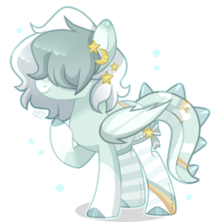 Size: 2745x2798 | Tagged: safe, artist:mint-light, artist:sugaryicecreammlp, oc, oc only, oc:afterglow, dracony, hybrid, ambiguous gender, clothes, hair over eyes, high res, simple background, socks, solo, striped socks, transparent background