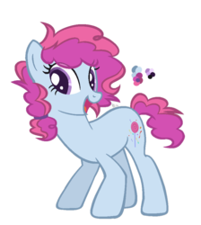 Size: 846x944 | Tagged: safe, artist:fluttershylover17, oc, oc only, oc:pink surprise, earth pony, pony, base used, female, mare, offspring, parent:party favor, parent:pinkie pie, parents:partypie, simple background, solo, transparent background