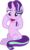 Size: 5916x10000 | Tagged: safe, artist:famousmari5, starlight glimmer, pony, unicorn, a horse shoe-in, g4, female, mare, open mouth, simple background, sitting, smiling, solo, squishy cheeks, transparent background, vector