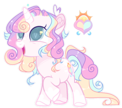 Size: 1024x910 | Tagged: safe, artist:manella-art, oc, oc only, oc:rainbow heart, pony, unicorn, base used, colored pupils, female, filly, offspring, parent:oc:rainbow harmony, parent:sweetie belle, parents:canon x oc, simple background, solo, transparent background