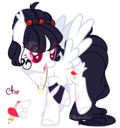 Size: 2500x2656 | Tagged: safe, artist:2pandita, oc, oc only, pegasus, pony, female, high res, mare, simple background, solo, transparent background