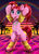 Size: 4550x6300 | Tagged: safe, artist:darksly, pacific glow, earth pony, pony, g4, the saddle row review, 80s, belly button, bipedal, cute, digital art, ear fluff, female, glowbetes, leg warmers, mare, open mouth, outrun, pacifier, palm tree, pigtails, rainbow, smiling, solo, tree, vaporwave