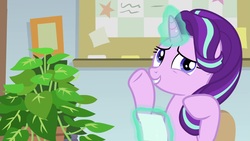 Size: 1920x1080 | Tagged: safe, screencap, phyllis, starlight glimmer, pony, a horse shoe-in, g4, female, magic, mare, photo, solo
