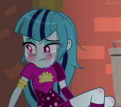 Size: 2000x1757 | Tagged: safe, artist:katnekobase, artist:lumi-infinite64, artist:rainbow15s, sonata dusk, equestria girls, equestria girls series, g4, spoiler:eqg series (season 2), base used, clothes, crying, music festival outfit, sadness, solo, teary eyes