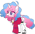 Size: 2415x2372 | Tagged: safe, artist:amelia007layt, oc, oc only, oc:bubble balloon, pony, unicorn, ice angel's moonlight au, choker, clothes, female, grin, heterochromia, high res, hoodie, mare, markings, offspring, parent:party favor, parent:pinkie pie, parents:partypie, shirt, simple background, smiling, socks, solo, t-shirt, transparent background, unshorn fetlocks