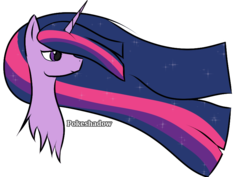 Size: 842x595 | Tagged: safe, artist:pokeshadow, twilight sparkle, alicorn, pony, g4, the last problem, bust, older, older twilight, older twilight sparkle (alicorn), pokeshadow, ponytember, princess twilight 2.0, simple background, solo, transparent background, twilight sparkle (alicorn)