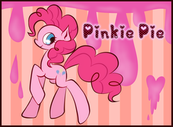 Size: 1844x1355 | Tagged: safe, artist:mm_puyo, pinkie pie, earth pony, pony, g4, cute, diapinkes, female, heart, mare, profile, solo