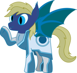 Size: 1004x959 | Tagged: safe, artist:tikibat, derpibooru exclusive, oc, oc only, oc:silver eclipse, bat pony, pony, bat pony oc, bat wings, cutie mark, ear fluff, fangs, flying, male, membranous wings, simple background, slit pupils, solo, stallion, transparent background, tron, tron legacy, vector, wings