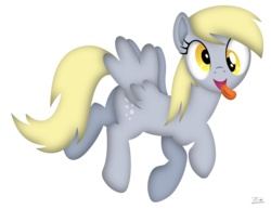 Size: 6286x4843 | Tagged: safe, artist:tim244, derpy hooves, pegasus, pony, g4, cute, daaaaaaaaaaaw, derp, derpabetes, female, mare, open mouth, silly, silly pony, simple background, solo, tongue out, transparent background