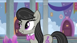 Size: 1920x1080 | Tagged: safe, screencap, octavia melody, earth pony, pony, a horse shoe-in, g4, my little pony: friendship is magic, dreamworks face, female, mare, solo