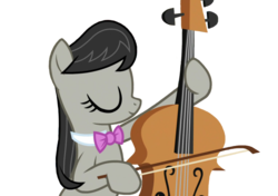Size: 640x450 | Tagged: safe, edit, edited screencap, editor:ponyfan228, screencap, octavia melody, earth pony, pony, a horse shoe-in, g4, background removed, bow (instrument), cello, female, musical instrument, simple background, solo, transparent background