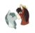 Size: 502x480 | Tagged: safe, artist:flowercatbutters, marble pie, trouble shoes, earth pony, pony, g4, cropped, female, kissing, male, ship:marbleshoes, shipping, straight