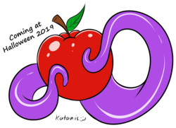 Size: 1378x1000 | Tagged: safe, artist:katanis, equestria girls, g4, apple, food, no pony, preview, tentacles