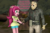 Size: 1651x1077 | Tagged: safe, artist:pika-robo, gloriosa daisy, equestria girls, g4, 3d, camp everfree, clothes, forest, friday the 13th, gloves, hockey mask, jason voorhees, mask, spear, speech bubble, text, this will end in death, this will end in tears, this will end in tears and/or death, too dumb to live, weapon