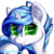 Size: 894x894 | Tagged: safe, artist:gleamydreams, oc, oc only, oc:gleamy, pony, unicorn, curly hair, digital art, ear fluff, female, green eyes, looking at you, mare, smiling, solo