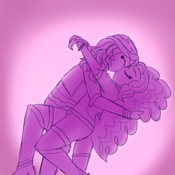 Size: 2250x2250 | Tagged: safe, artist:suchosophie, adagio dazzle, sunset shimmer, human, equestria girls, g4, clothes, cute, dancing, female, freckles, high res, kissing, lesbian, love, romantic, ship:sunsagio, shipping