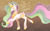 Size: 1280x800 | Tagged: safe, artist:vividvapor, princess celestia, alicorn, pony, g4, abstract background, cutie mark, eyes closed, female, jewelry, mare, positive ponies, raised hoof, regalia, solo