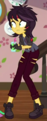 Size: 176x452 | Tagged: safe, screencap, sunset shimmer, costume conundrum, equestria girls, g4, my little pony equestria girls: choose your own ending, cropped, female, shrunken pupils, solo, vampire shimmer
