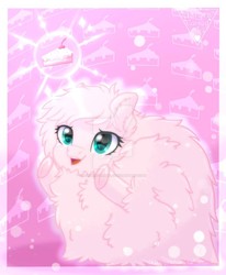 Size: 811x985 | Tagged: safe, artist:auroracursed, oc, oc only, oc:fluffle puff, earth pony, pony, cake, female, food, solo