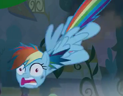 Size: 388x302 | Tagged: safe, screencap, rainbow dash, pony, g4, the summer sun setback, cropped, faic, female, mare, rainbow dash is best facemaker, solo