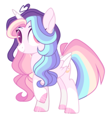 Size: 1829x2048 | Tagged: safe, artist:nightmarye, oc, oc only, oc:celestial moon, alicorn, pony, base used, female, magical lesbian spawn, mare, offspring, parent:rainbow dash, parent:twilight sparkle, parents:twidash, simple background, solo, transparent background